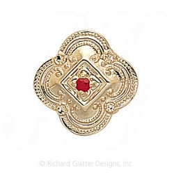 GS322 R - 14 Karat Gold Ruby Slide 